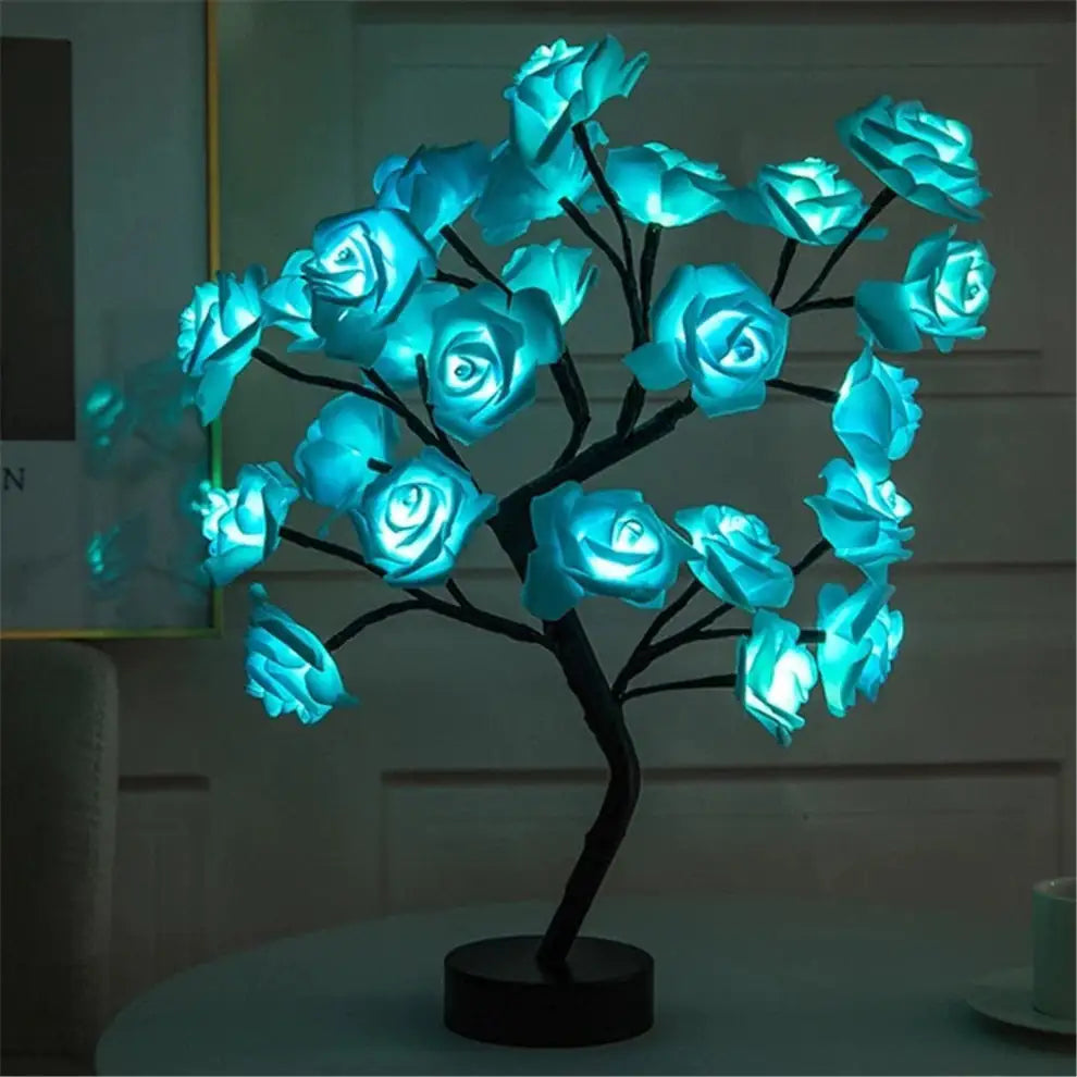Blossom Bliss Glowing Rose Lamp