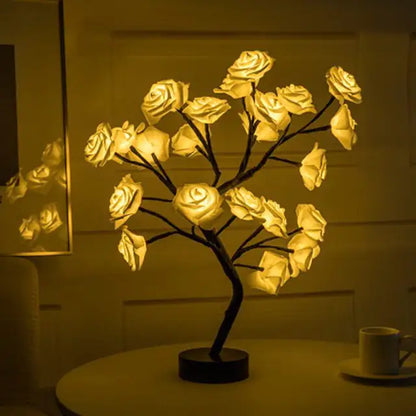 Blossom Bliss Glowing Rose Lamp